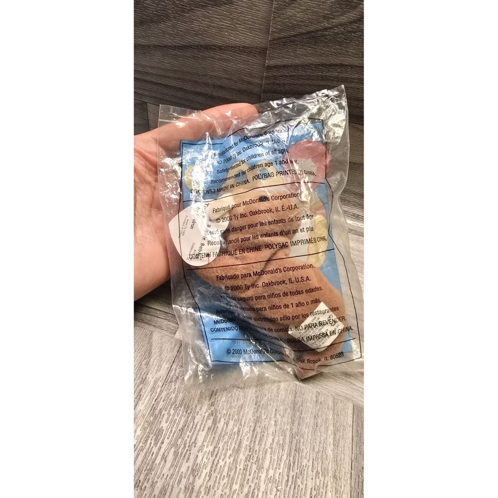 Ty Teenie Beanie Baby TUSK the Walrus McDonald's 2001 Happy Meal Toy Sealed #9 - Picture 2 of 2